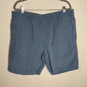 Tommy Bahama Mens Blue/White Stripes Linen/Tencel Casual Beachy Chino Shorts XXL